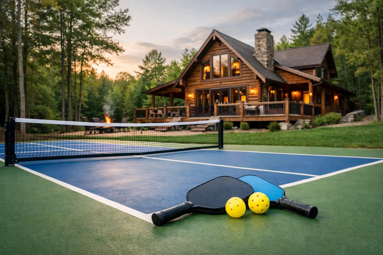 Cabin With Pickleball Court Ohio Getaway