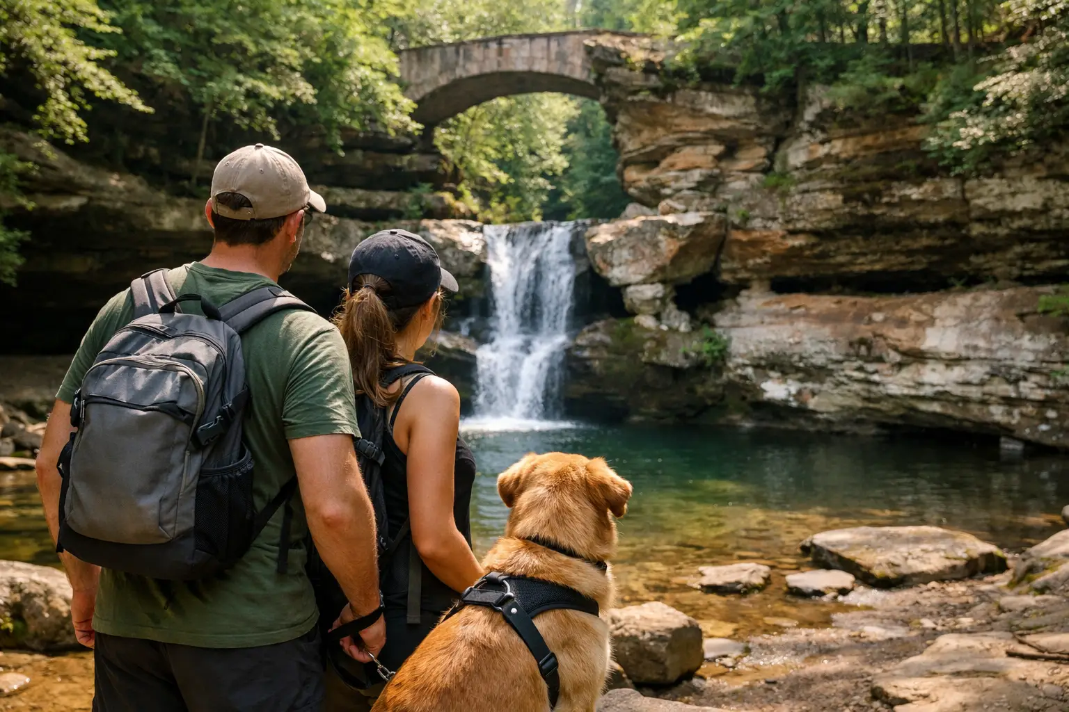 A Dog Friendly Trip Example for Hocking Hills