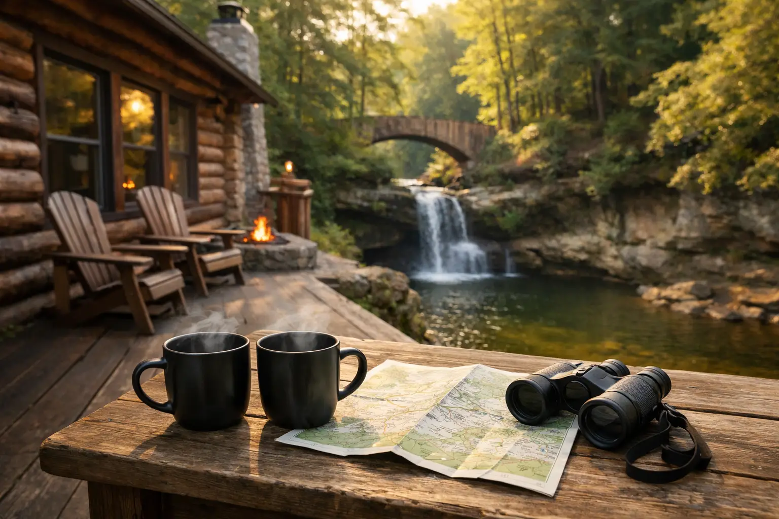 Weekend Cabin Itinerary Example for Hocking Hills